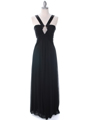 7771 Black Evening Dress - Black, Front View Thumbnail