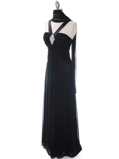7771 Black Evening Dress - Black, Alt View Medium