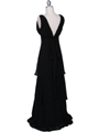 7812 Black Evening Dress - Black, Back View Thumbnail