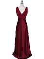 7812 Burgundy Evening Dress - Burgundy, Front View Thumbnail