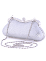 8008 Silver Sequins Box Clutch - Silver, Alt View Thumbnail
