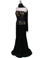 8315 Black Gold Evening Gown - Black Gold, Alt View Thumbnail