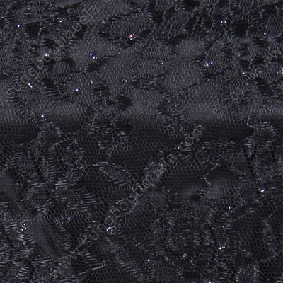 8418 Black Laced Cocktail Dress - Black, Alt View Medium