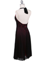 8508 Black Fuschia Lace Cocktail Dress - Black Fuschia, Back View Thumbnail