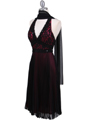 8508 Black Fuschia Lace Cocktail Dress - Black Fuschia, Alt View Thumbnail