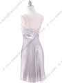 8515 Silver Cocktail Dress - Silver, Back View Thumbnail