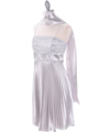 8515 Silver Cocktail Dress - Silver, Alt View Thumbnail