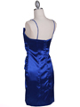 8531 Royal Blue Strapless Satin Cocktail Dress - Royal Blue, Back View Thumbnail