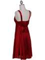 8563 Red Cocktail Dress - Red, Back View Thumbnail