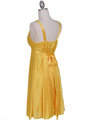 8563 Yellow Cocktail Dress - Yellow, Back View Thumbnail