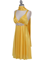 8563 Yellow Cocktail Dress - Yellow, Alt View Thumbnail