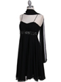8569 Black Cocktail Dress - Black, Alt View Thumbnail