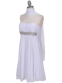 8569 White Cocktail Dress - White, Alt View Thumbnail