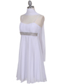 8569 White Cocktail Dress - White, Alt View Thumbnail