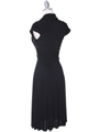 8614 Black Cocktail Dress - Black, Back View Thumbnail