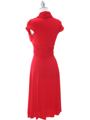 8614 Red Cocktail Dress - Red, Back View Thumbnail