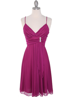 861 Empire Cocktail Dress, Magenta