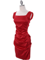 8638 Red Cocktail Dress - Red, Alt View Thumbnail