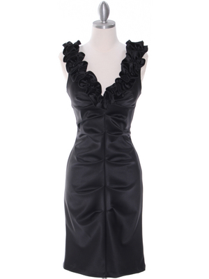 8681 Black Cocktail Dress, Black
