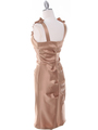 8681 Gold Cocktail Dress - Gold, Back View Thumbnail