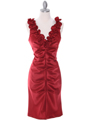 8681 Red Cocktail Dress - Red, Front View Thumbnail
