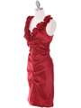8681 Red Cocktail Dress - Red, Alt View Thumbnail