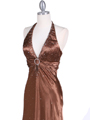 9002 Brown Halter Evening Gown - Brown, Alt View Thumbnail
