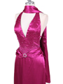 9003 Raspberry Halter Evening Gown - Raspberry, Alt View Thumbnail