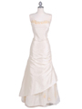 9061 Ivory 2-piece Evening Gown - Ivory, Front View Thumbnail