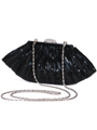 HBG90724 Black Sequin Evening Bag - Black, Alt View Thumbnail