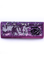 92105 Purple Sequin Evening Bag - Purple, Front View Thumbnail