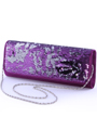 92105 Purple Sequin Evening Bag - Purple, Alt View Thumbnail