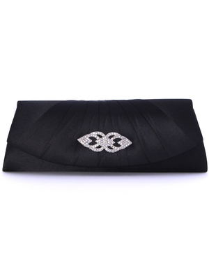 HBG92404 Black Evening with Rhinestone Decor, Black