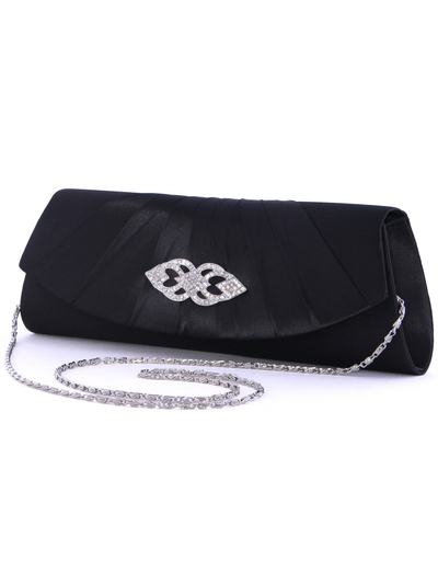 HBG92404 Black Evening with Rhinestone Decor - Black, Alt View Medium