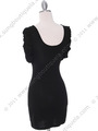 9764 Black Jersey Party Dress - Black, Back View Thumbnail