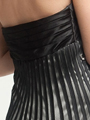 AC201 Black Strapless Prom Dress - Black, Back View Thumbnail