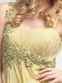 AC208 Embroidered Chiffon Prom Dress - Green, Alt View Thumbnail