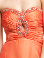AC222 Keyhole Prom Dress - Orange, Alt View Thumbnail