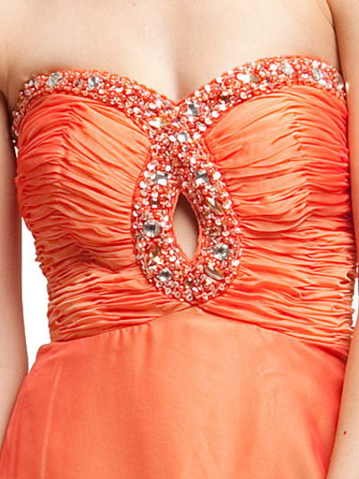 AC222 Keyhole Prom Dress - Orange, Alt View Medium