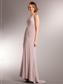 AC233 Vintage Flair Evening Dress - Dusty Rose, Front View Thumbnail