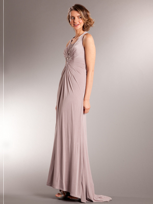 AC233 Vintage Flair Evening Dress, Dusty Rose
