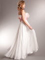 AC612 Debutant Debut Special Occasion Dress - Off White, Back View Thumbnail