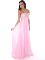 AC613 Dazzling Halter Prom Dress - Light Pink, Alt View Thumbnail