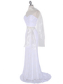 B7224 Lace Destination Bridal Dress - White, Alt View Thumbnail