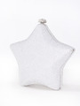 C037 I am A Star Hard Shell Evening Clutch - Silver, Front View Thumbnail
