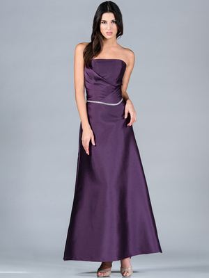 C1292 Eggplant A-Line Evening Dress, Eggplant