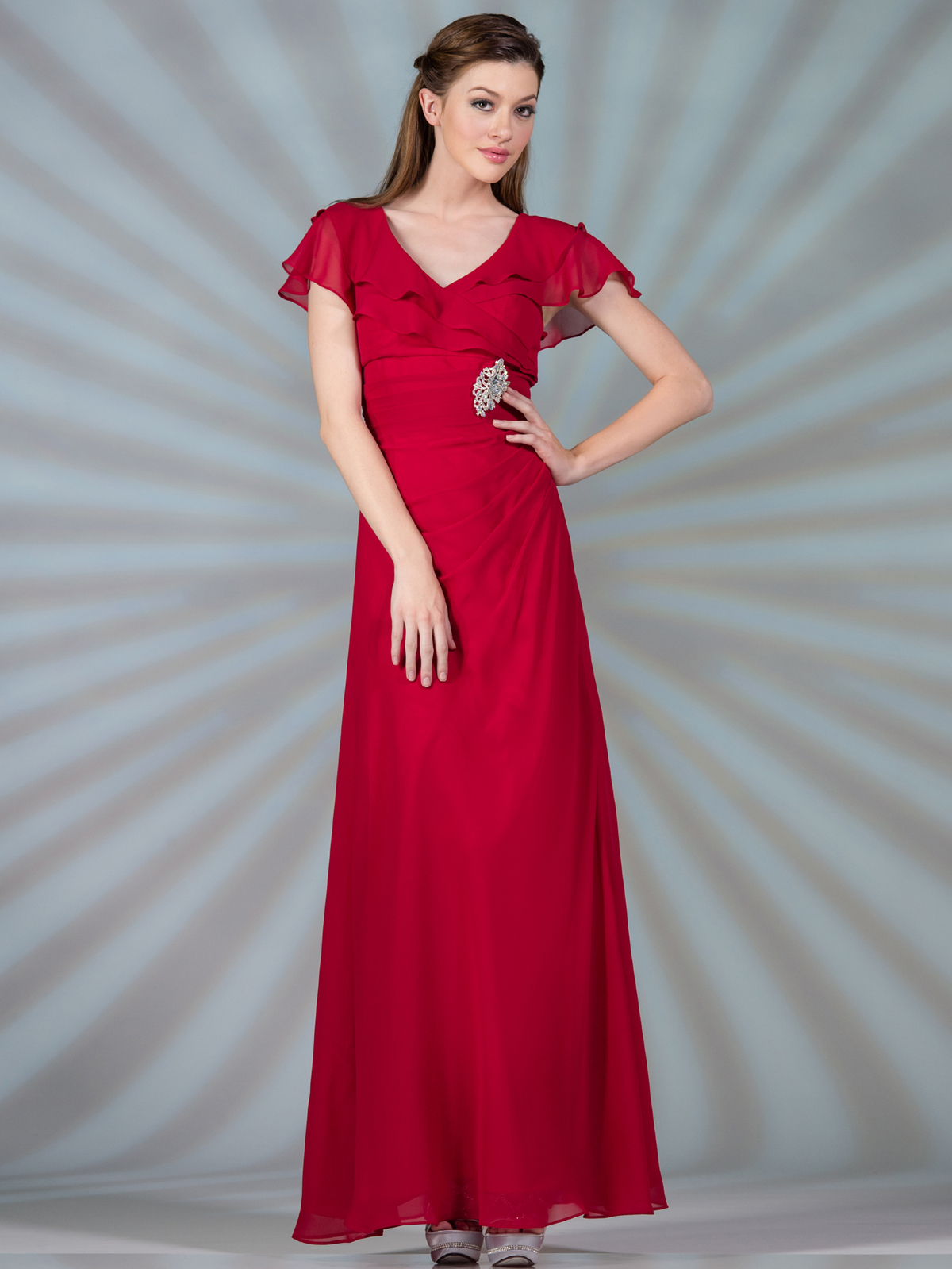 Cap Sleeve Evening Dress Sung Boutique L.A.