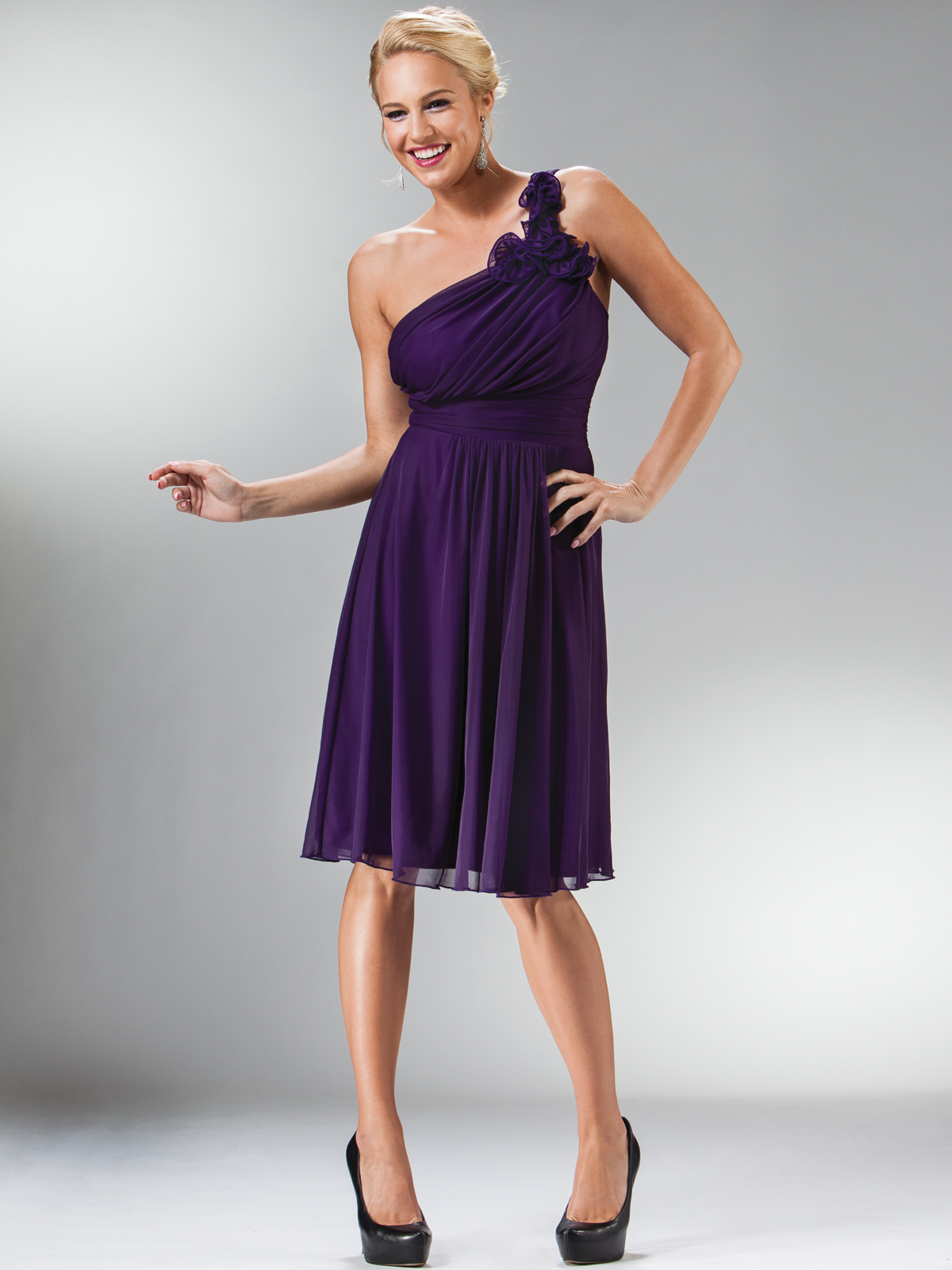 one shoulder cocktail dress under 100