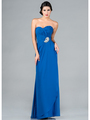 C7781 Chiffon Evening Dress with Bolero - Royal, Alt View Thumbnail