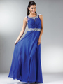 C7933 Sparkling Gems Romantic Sweetheart Evening Dress - Royal, Front View Thumbnail